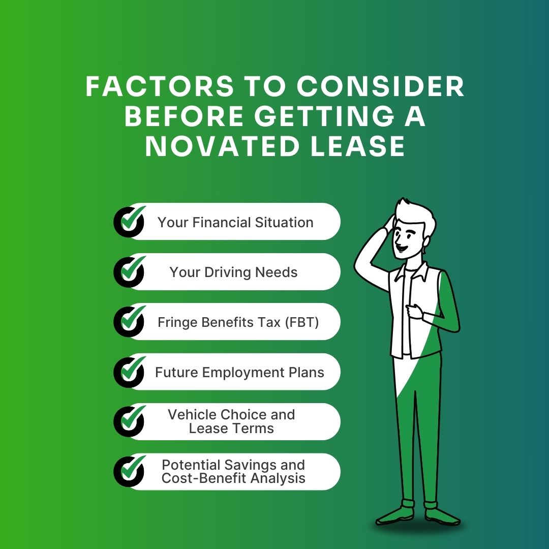 Factors to consider before getting a novated lease